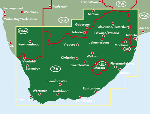 Südafrika - 1:1,5 Mio.