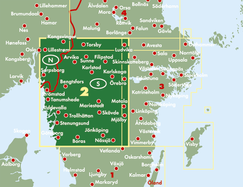 Schweden Südwest (Blatt 2) - 1:250.000