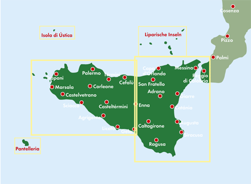 Sizilien - Palermo 1:150.000