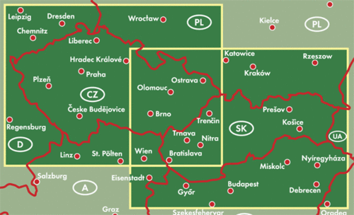 Tschechische / Slowakische Republik - 1:400.000