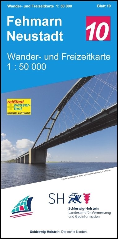 10 Fehmarn - Neustadt 1:50 000 - Wander- und Freizeitkarte Schleswig-Holstein