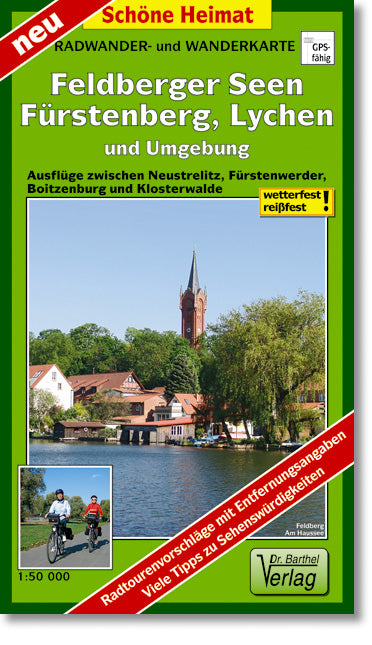 195 Feldberger Seen, Fürstenberg, Lychen und Umgebung 1:50.000