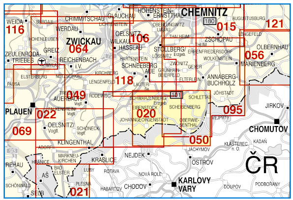 050 Fichtelberg, Keilberg und Umgebung 1:35.000