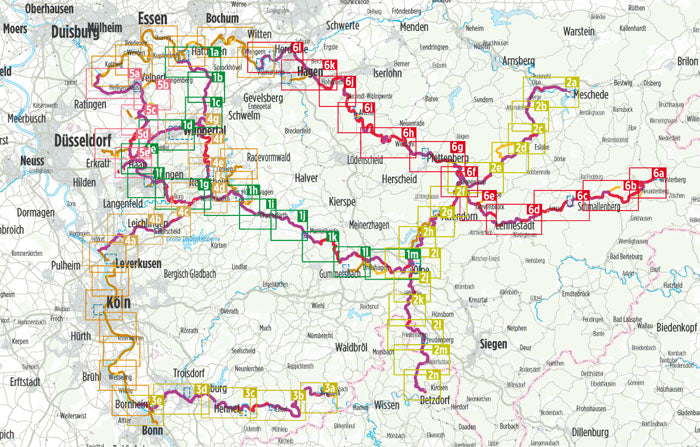 Bahntrassen- und Fluss-Radwege Bergisches Land - Bikeline Radtourenbuch