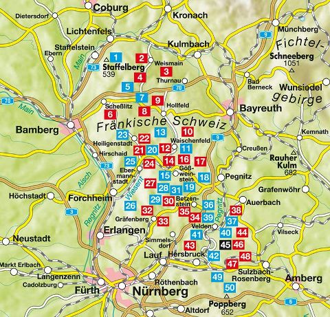 Fränkische Schweiz - Rother Wanderführer