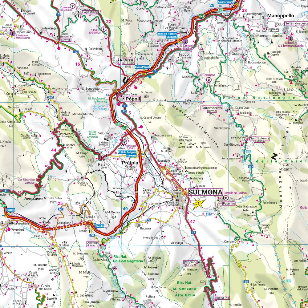 Abruzzen - Molise 1:150.000