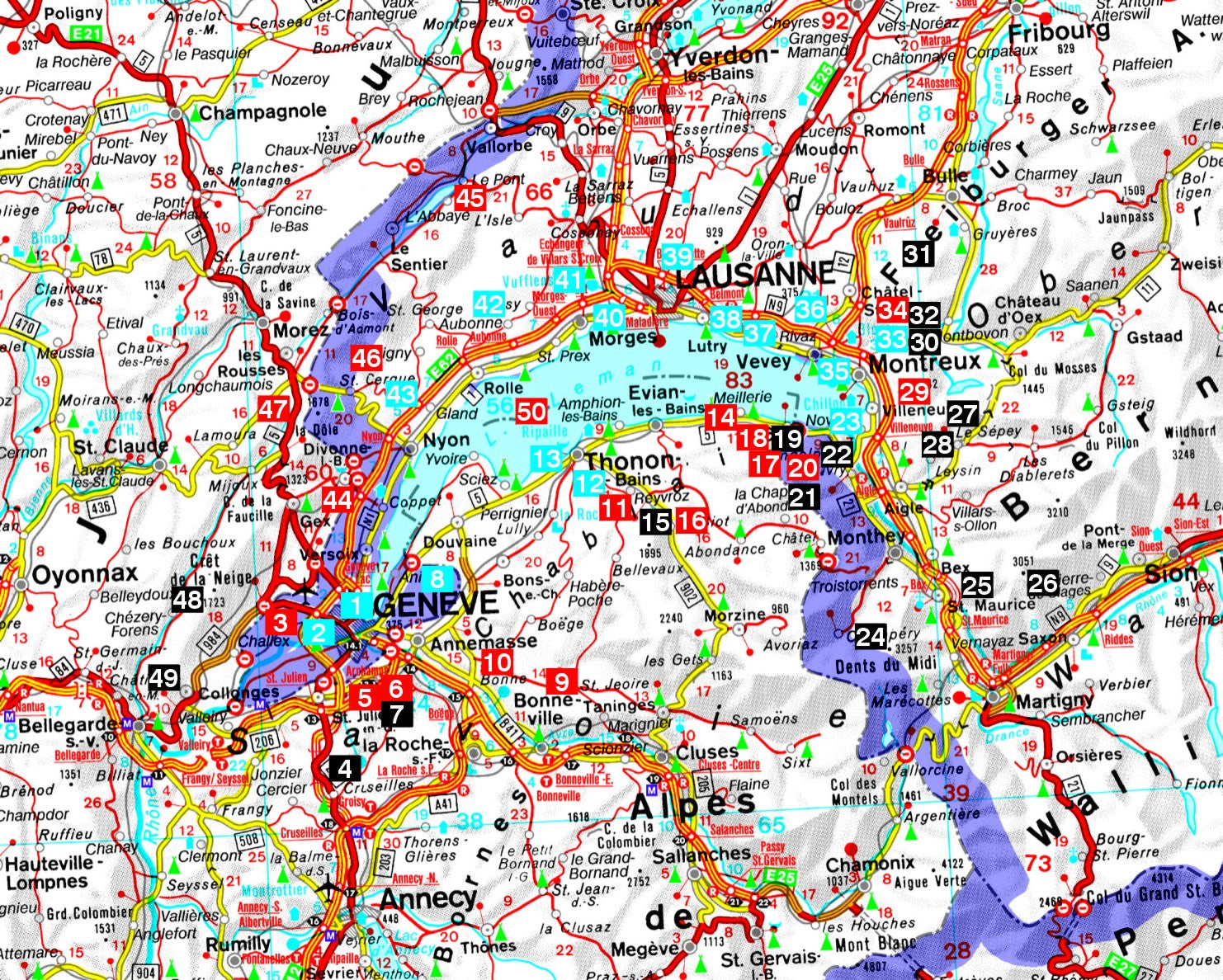 Genfer See - Rother Wanderführer