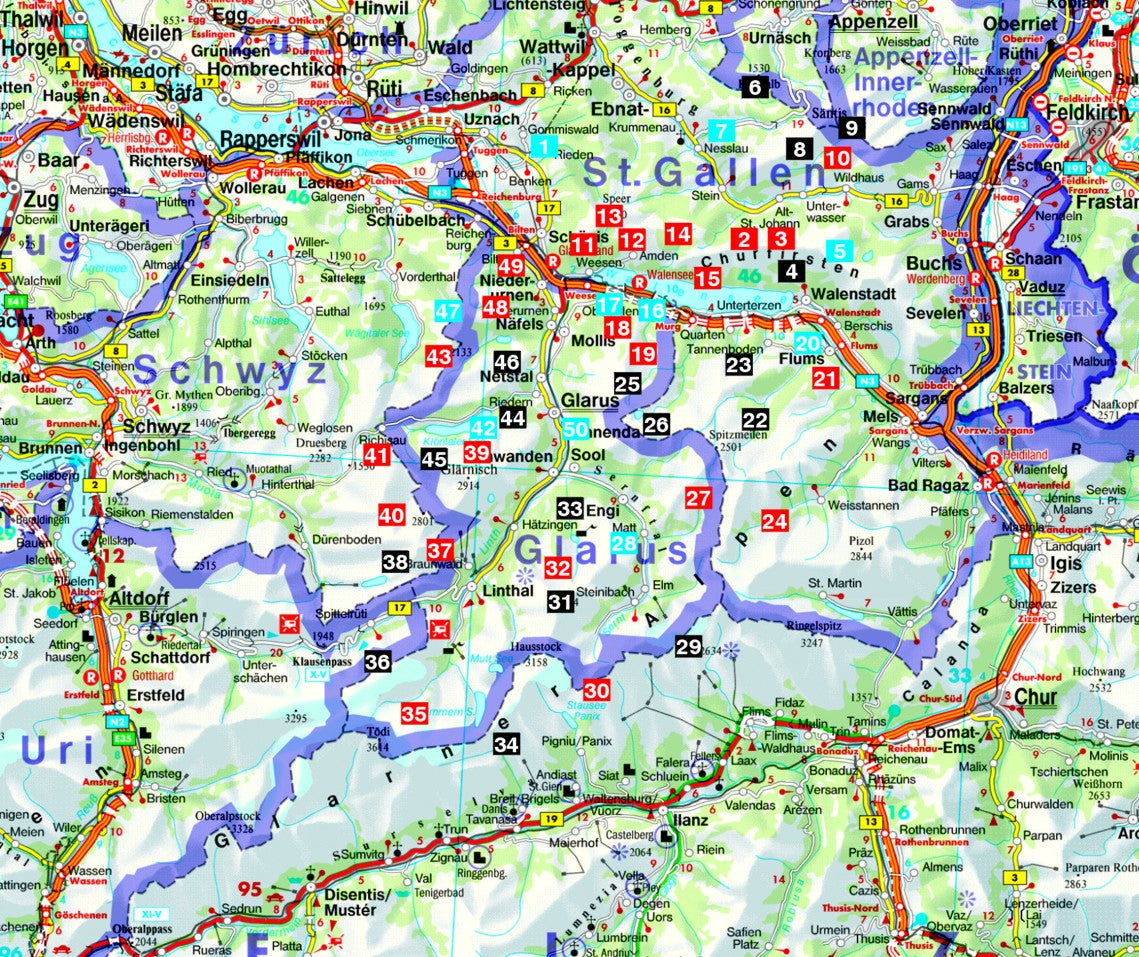 Glarnerland - Rother Wanderführer