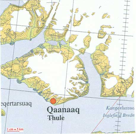 Grönland 1:500.000 Sagamaps GUL Serie (Ultima Thule)