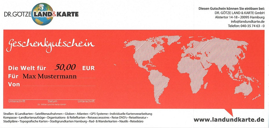 Gutschein im Wert von 50,00 €