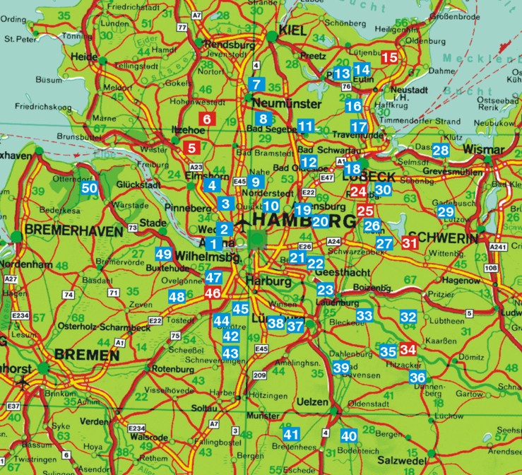 Rund um Hamburg - Rother Wanderführer
