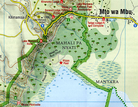 Lake Manyara - 1:100.000