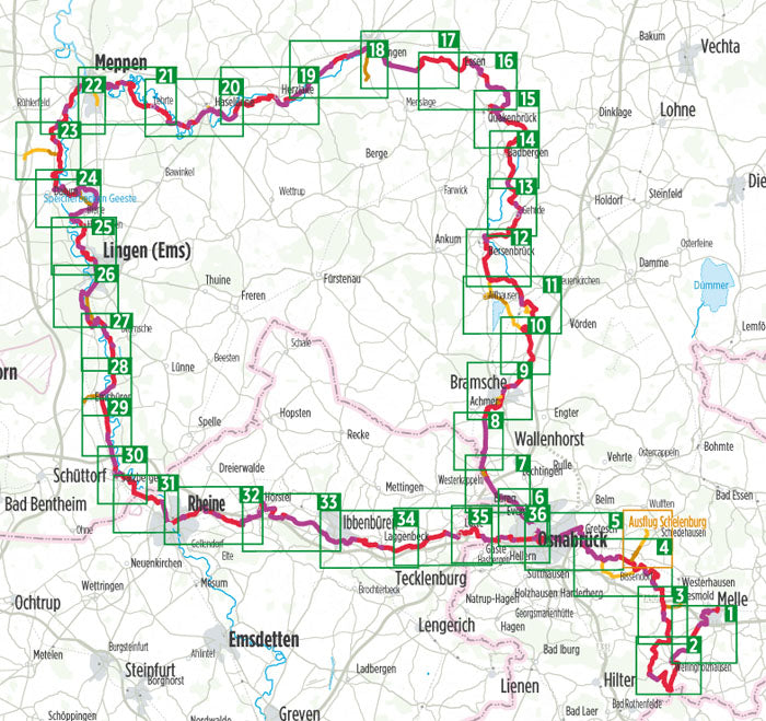 Hase-Ems-Tour - Bikeline Radtourenbuch