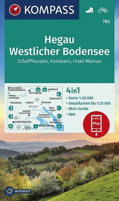 783 Hegau, Westlicher Bodensee 1:50.000 - Kompass Wanderkarte