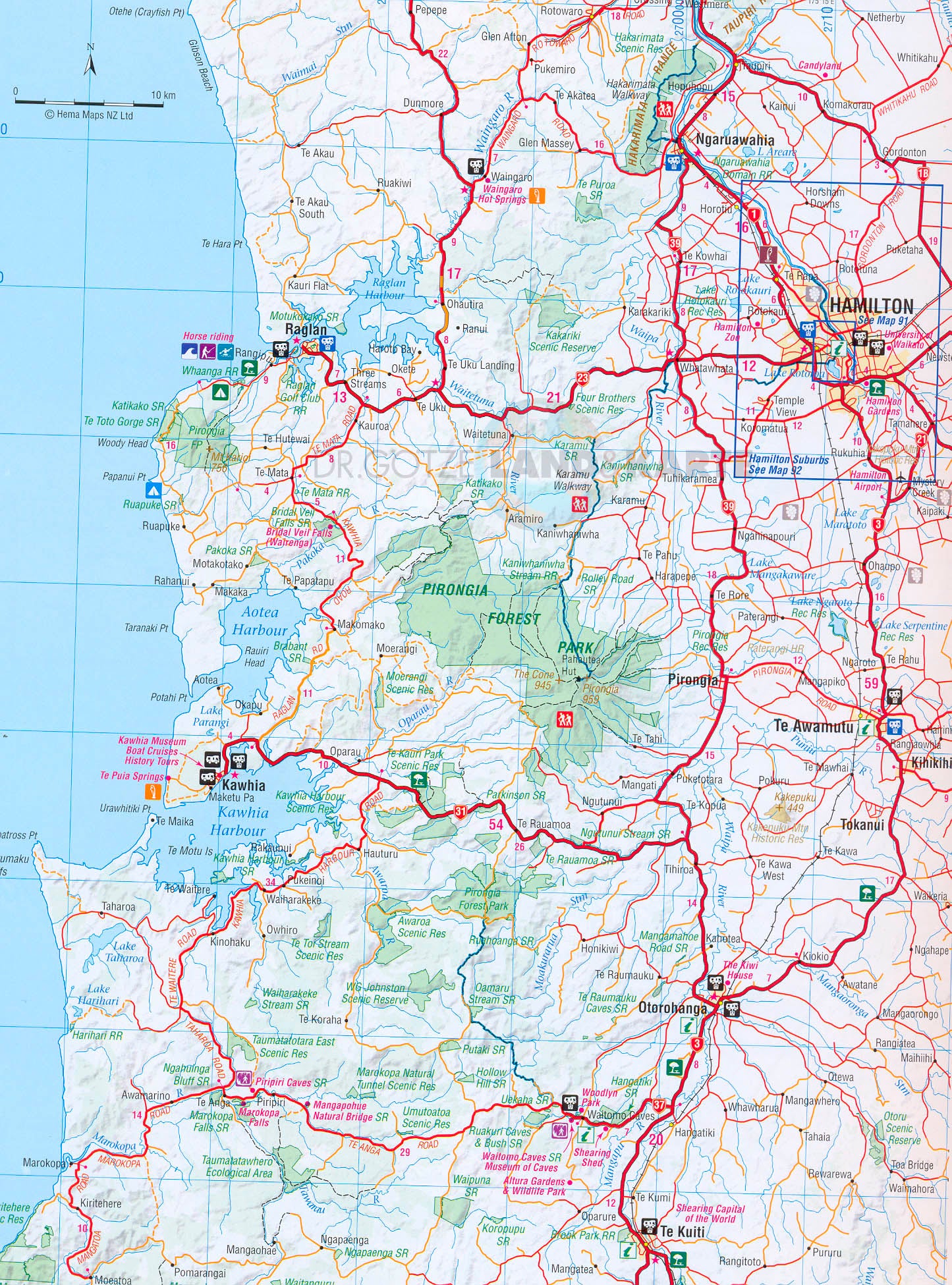 New Zealand Handy Atlas - Straßenatlas Neuseeland