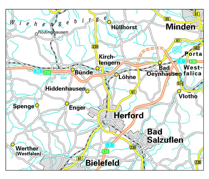 Kreis Herford 1:50.000 - BVA Fahrradkarte