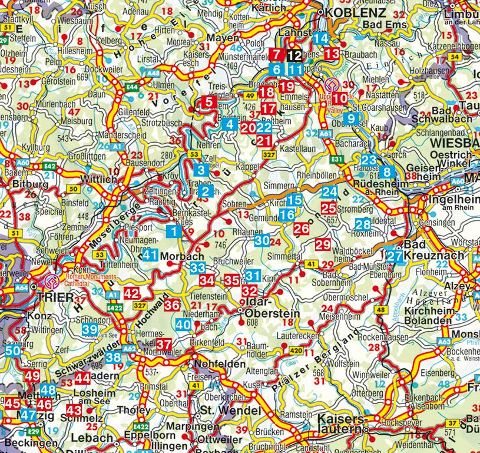 Hunsrück - Rother Wanderführer