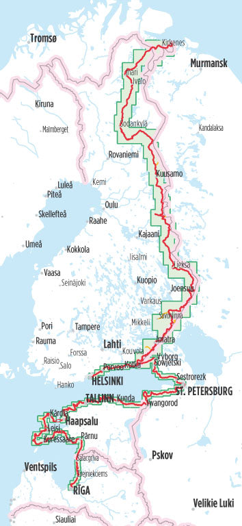 Finnland / Ostseeküste Baltikum Europa-Radweg Eiserner Vorhang 1 - Bikeline Radtourenbuch