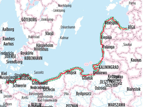 Ostseeküsten-Radweg Europa-Radweg Eiserner Vorhang 2 - Bikeline Radtourenbuch