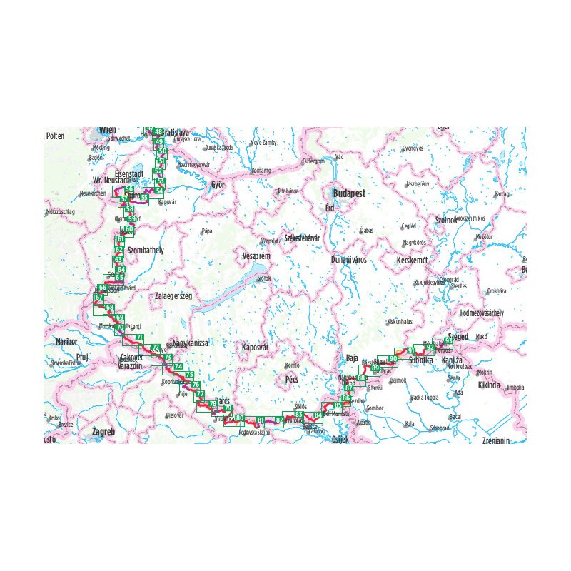 Europa-Radweg Eiserner Vorhang 4 Von Hof nach Szeged - Bikeline Radtourenbuch