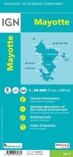 Mayotte 1:50.000 - Landkarte