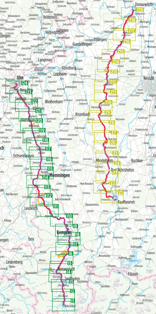 Iller-Radweg - Zusam-Radweg - Bikeline Radtourenbuch