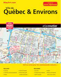 Quebec City und Umgebung Straßenatlas