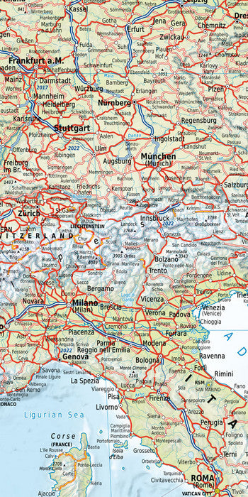 Railmap Europa - Eisenbahnkarte