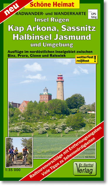 181 Insel Rügen, Kap Arkona, Sassnitz, Halbinsel Jasmund und Umgebung - 1:35.000