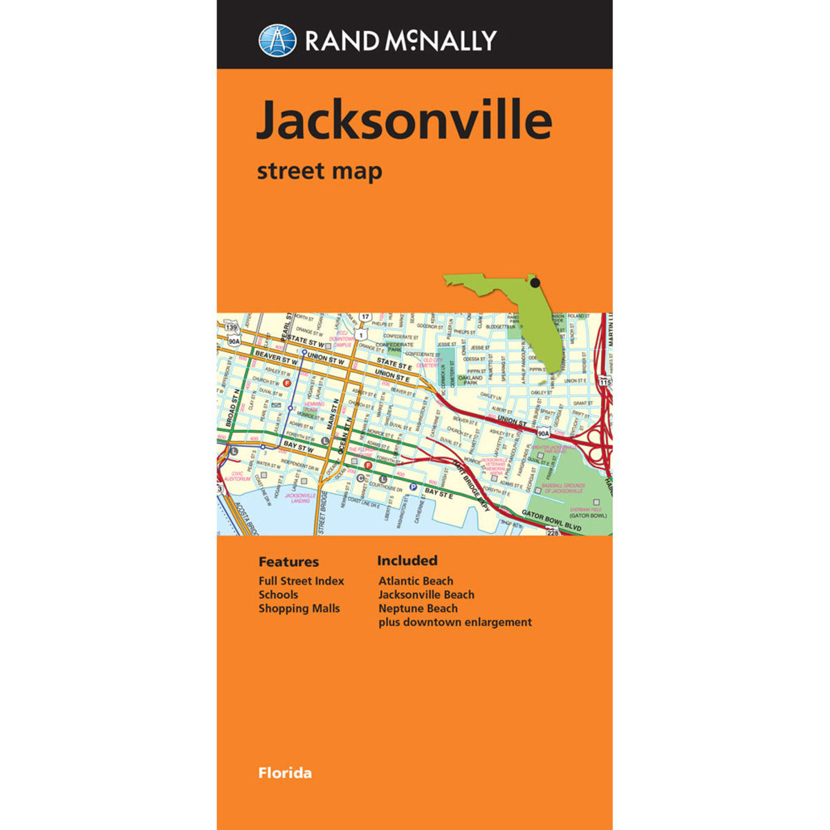 Jacksonville -  Stadtplan Rand McNally