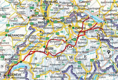 Jakobswege in der Schweiz - Rother Wanderführer