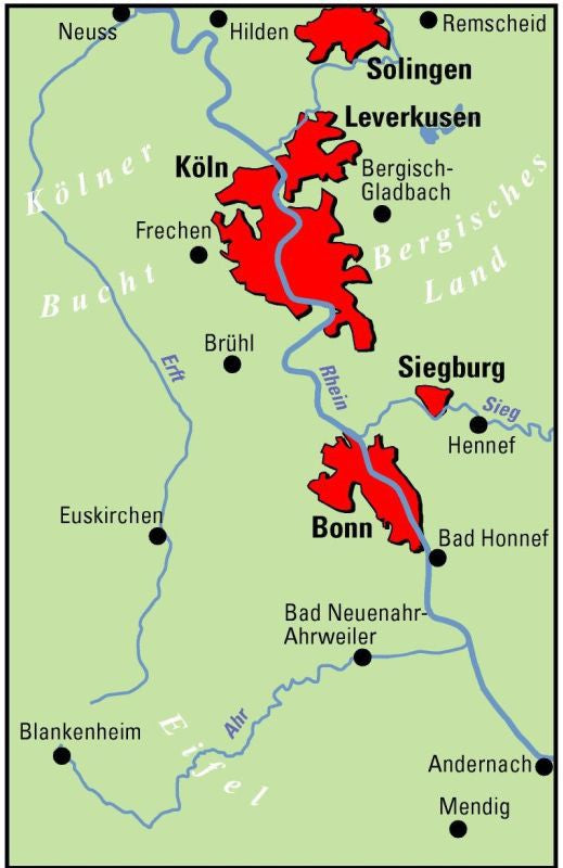 Köln/Bonn - ADFC Regionalkarte