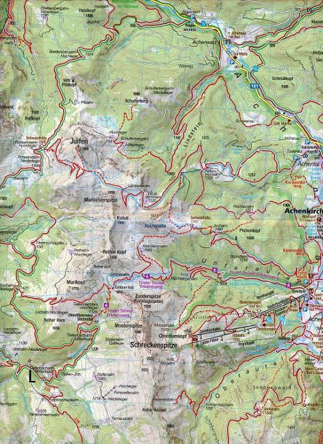 027 Achensee 1:35.000 - Kompass Wanderkarte