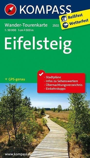 2502 Eifelsteig 1:50.000 - Kompass Wander-Tourenkarte