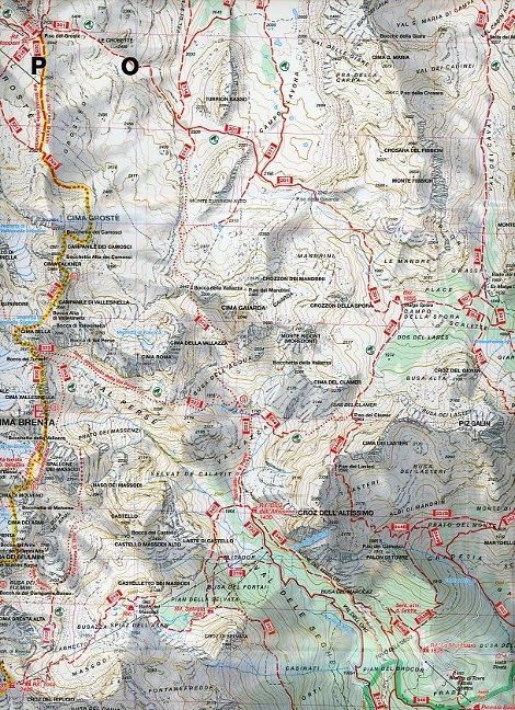 649 Altopiano della Paganella-Dolomiti di Brenta - Kompass Wanderkarte