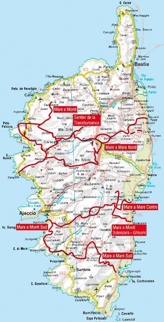 Korsika Mare e Monti - Mare a Mare - Rother Wanderführer