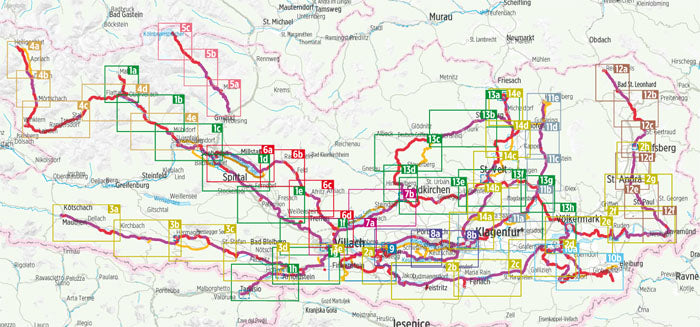 Kärnten Radregion - Bikeline Radtourenbuch