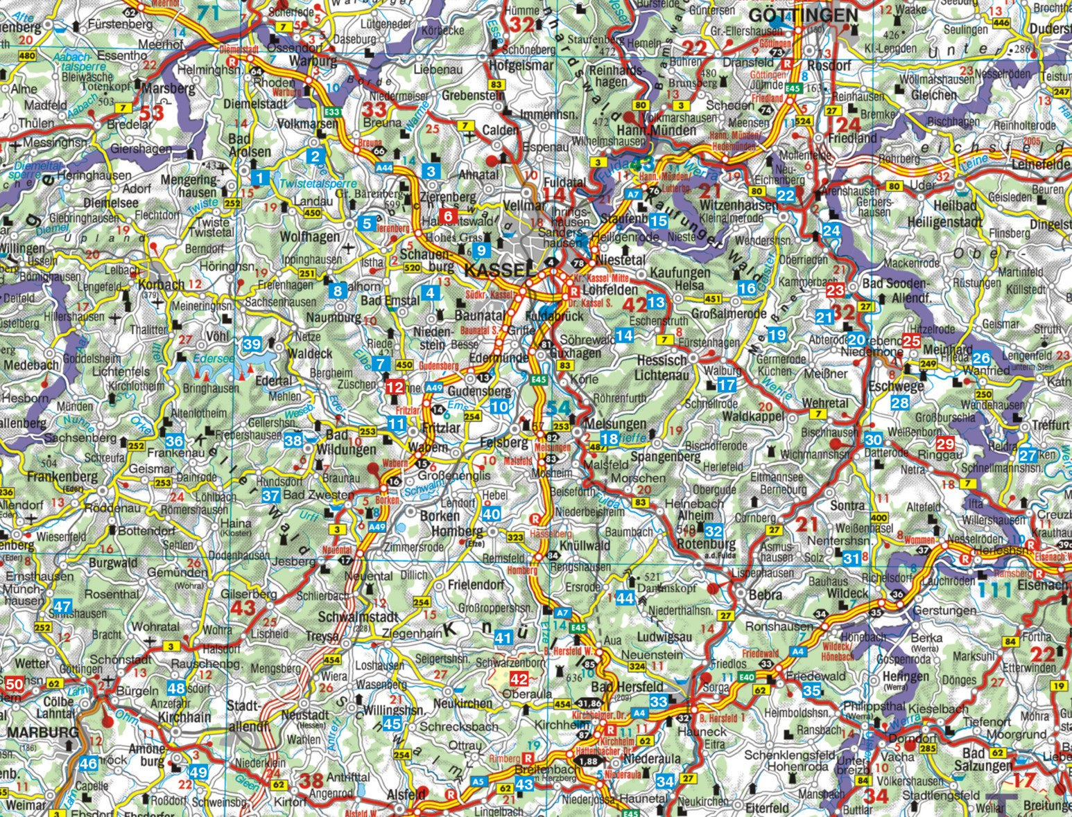 Kurhessen - Rother Wanderführer