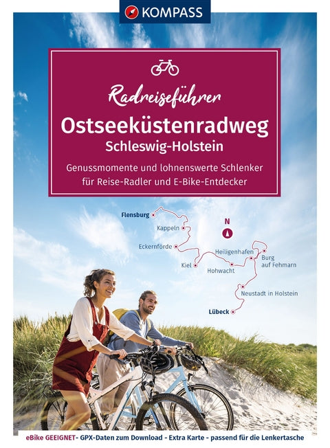 kompass für fahrradlenker KOMPASS RadReiseFührer Ostseeküstenradweg von Flensburg bis Lübeck Fernradweg Norddeutschland