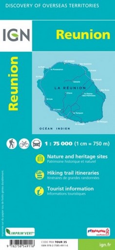 La Reunion 1:75.000 Landkarte