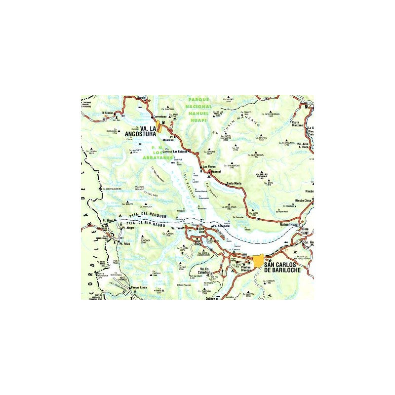 Lagos del Sur - Araucania 1:400.000
