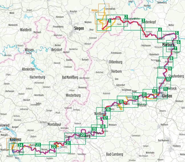 Lahn-Radweg - Bikeline Radtourenbuch