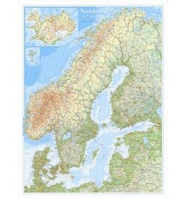 Skandinavien physisch 1:2 Mio. (E202) - Norden Kartan