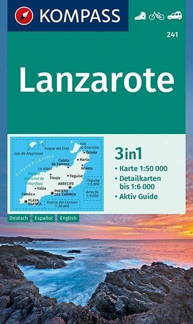 241 Lanzarote 1:50.000 - Kompass Wanderkarte