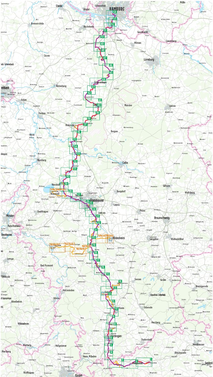 Leine-Heide-Radweg - Bikeline Radtourenbuch