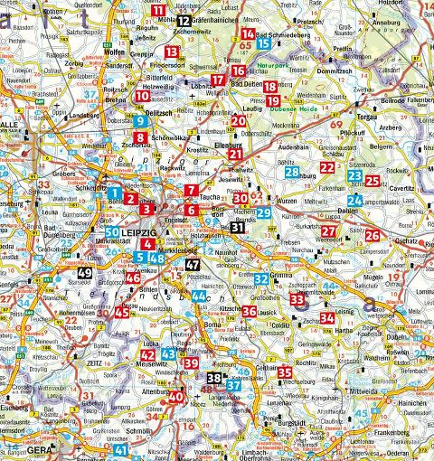 Rund um Leipzig - Rother Wanderführer