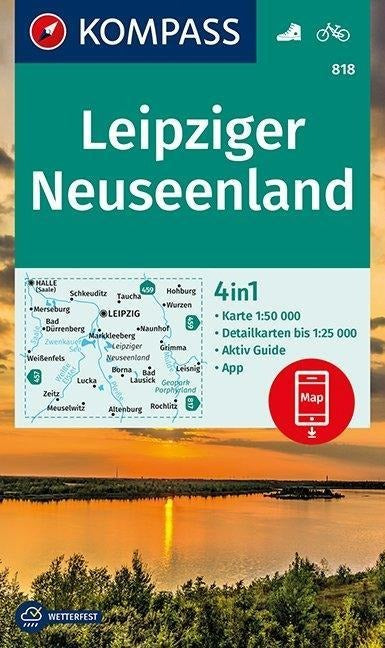 818 Leipziger Neuseenland - Kompass Wanderkarte