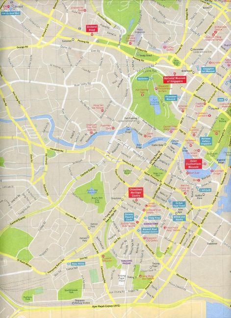 Singapore City Map - Lonely Planet