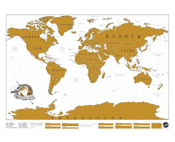 Luckies World Scratch Map - Globetrotter Edition