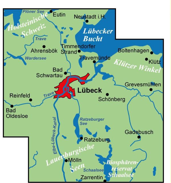 Lübeck und Umgebung - ADFC Regionalkarte